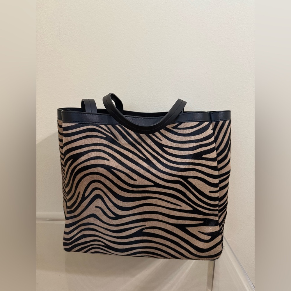 Nili Lotan Medium Loren Bag Khaki Black Zebra